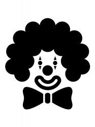 Трафареты Клоуна - Бесплатно распечатать