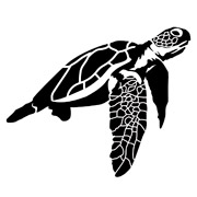 Meeresschildkröte Schablonen