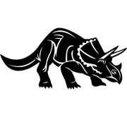 Triceratops stencils
