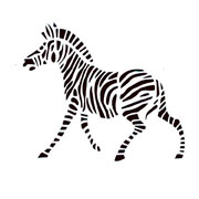 Šablony Zebra