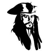 Jack Sparrow stencils