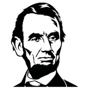Abraham Lincoln Schablonen