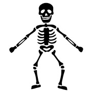 Skelett Schablonen