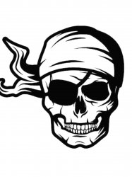 Трафареты Пирата - Бесплатно распечатать