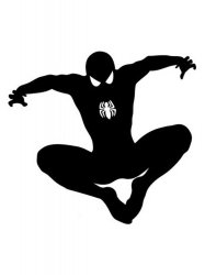 Трафареты Человек паук - Бесплатно распечатать