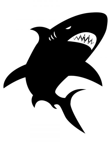 Free printable Shark stencils and templates