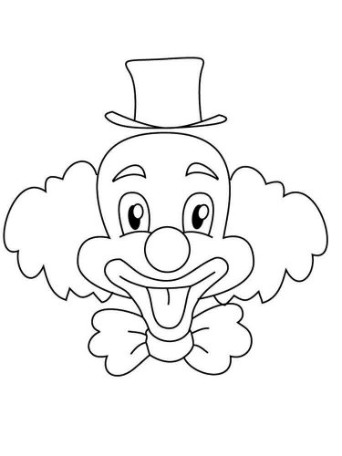 Free printable Clown stencils and templates