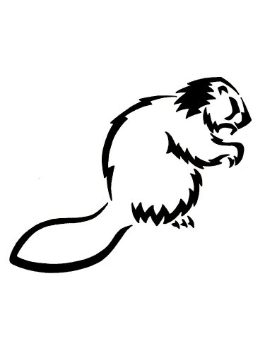 Free printable Beaver stencils and templates