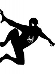 Трафареты Человек паук - Бесплатно распечатать