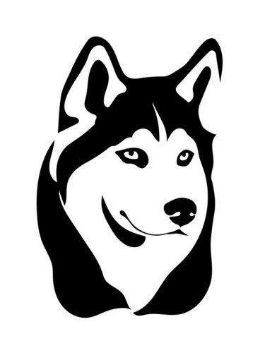 Free printable Husky stencils and templates