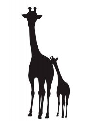 Трафареты Жирафа - Бесплатно распечатать