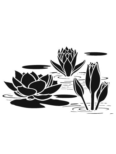 Free printable Lotus stencils and templates