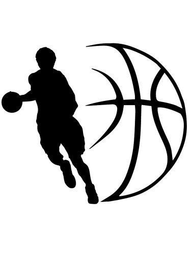 Free printable Basketball stencils and templates