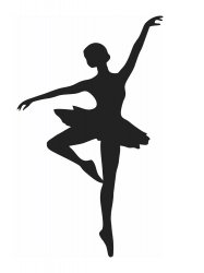 Трафареты Балерины - Бесплатно распечатать