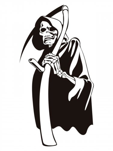 Free printable Grim Reaper stencils and templates