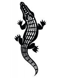 Трафареты Крокодила - Бесплатно распечатать