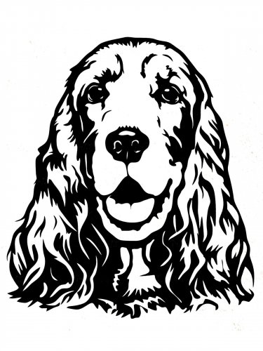 Free printable Spaniel stencils and templates