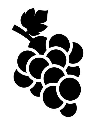 Free printable Grapes stencils and templates