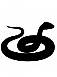 Трафареты Змеи - Бесплатно распечатать