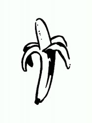 Трафареты Бананов - Бесплатно распечатать