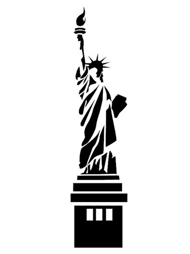 Free printable Statue of Liberty stencils and templates