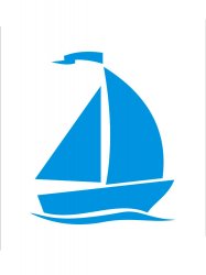 Трафареты Лодки - Бесплатно распечатать