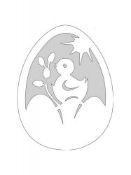 Трафареты Пасхальные яйца - Бесплатно распечатать