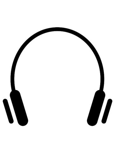 Free printable Headphones stencils and templates