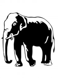 Free printable Elephant stencils and templates