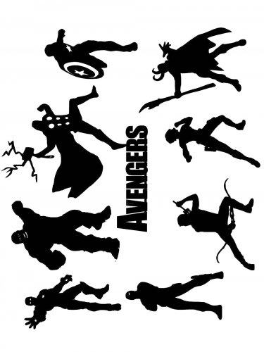 Free printable Avengers stencils and templates