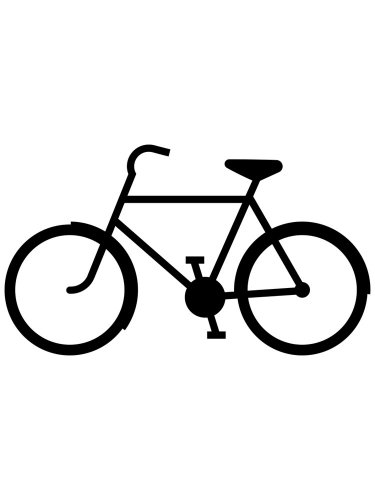 Трафарет из пластика для разметки знака Велосипед - АП