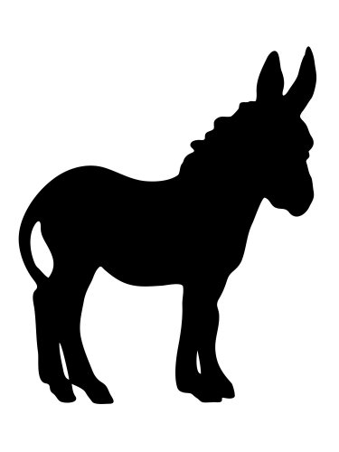 Free printable Donkey stencils and templates