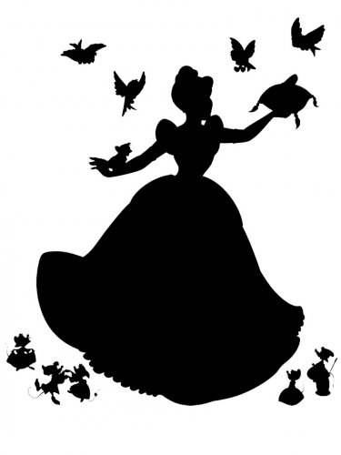 Free printable Cinderella stencils and templates