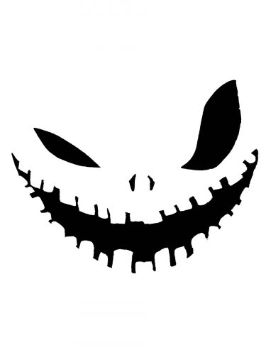 Free printable Jack Skellington Face stencils and templates