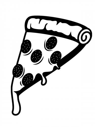 Free printable Pizza stencils and templates