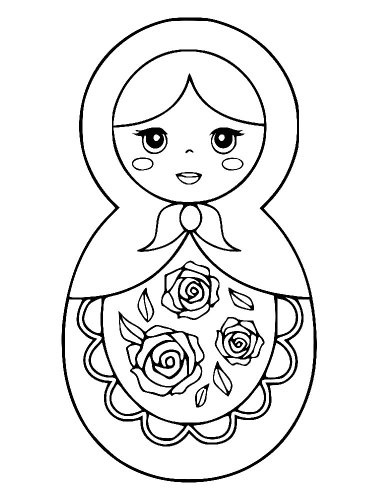 Free printable Matryoshka stencils and templates