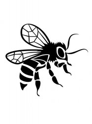 Трафареты Пчелы - Бесплатно распечатать