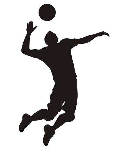 Free printable Volleyball stencils and templates