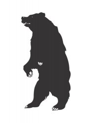 Трафареты Медведя - Бесплатно распечатать