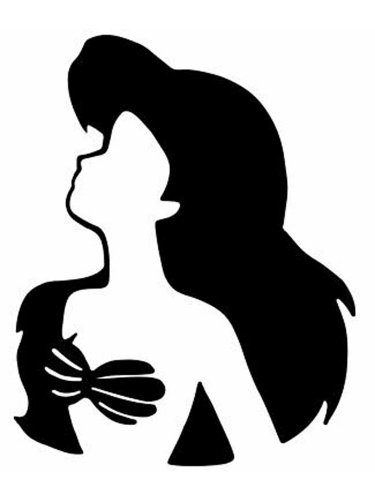 Free printable The Little Mermaid Ariel stencils and templates