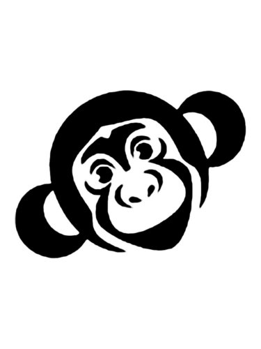 Free printable Monkey stencils and templates