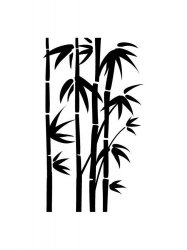Трафареты Бамбука - Бесплатно распечатать