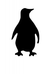 Трафареты Пингвина - Бесплатно распечатать