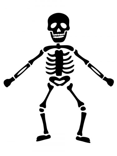 Free printable Skeleton stencils and templates