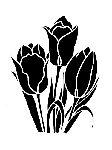 Free printable Tulip stencils and templates