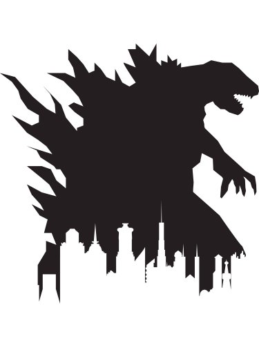 Free printable Godzilla stencils and templates