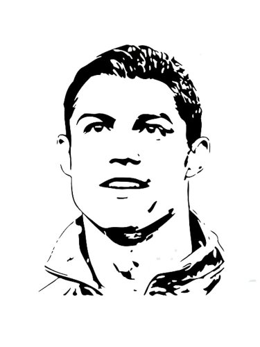 Free printable Cristiano Ronaldo stencils and templates