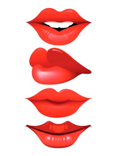 Free printable Lips stencils and templates