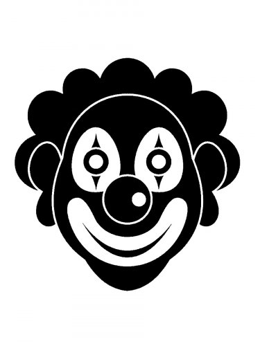 Free printable Clown stencils and templates