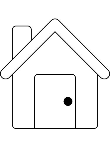 Free printable House stencils and templates